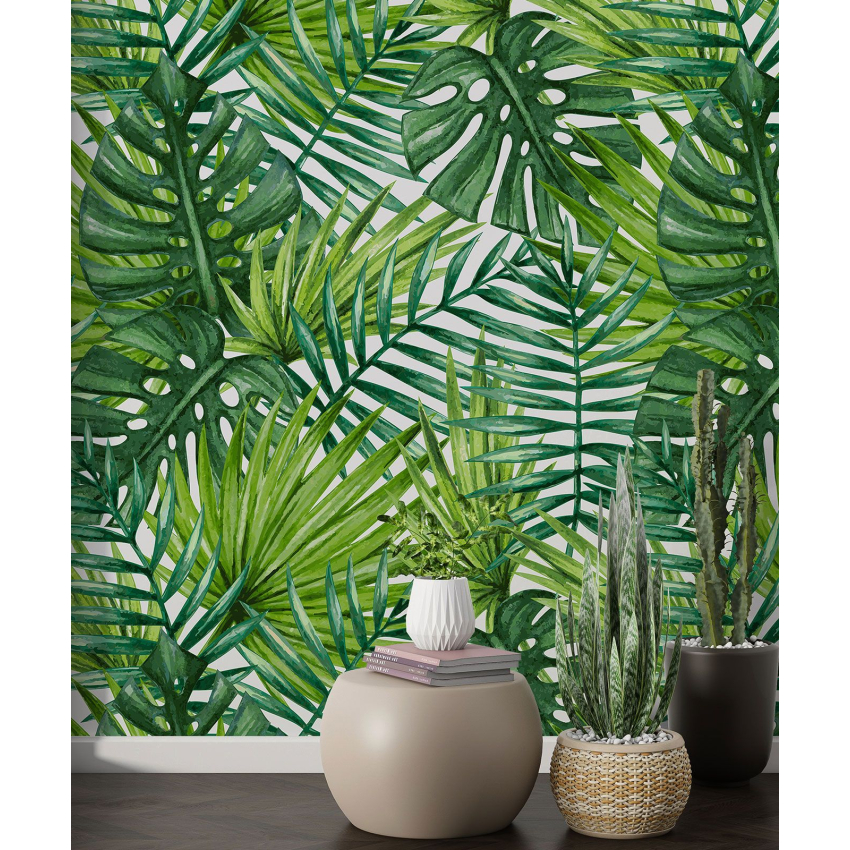 Papier peint motif XL - Motif botanique