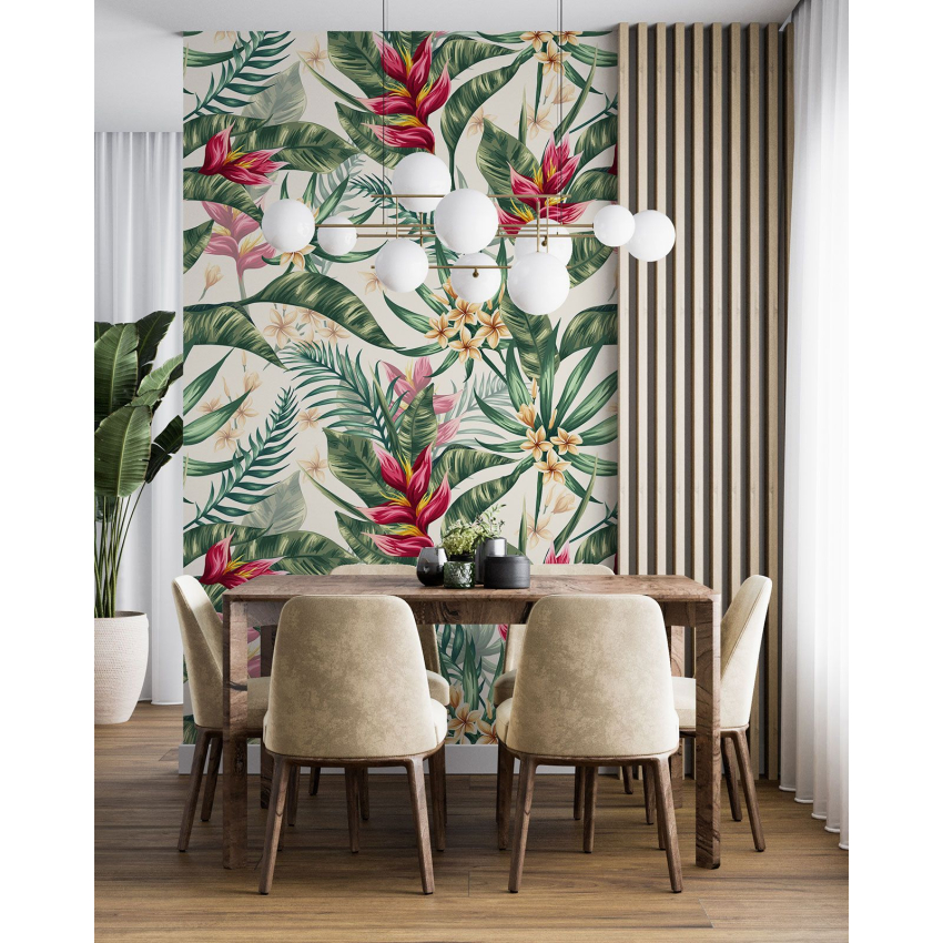 Papier peint motif XL - Motif botanique