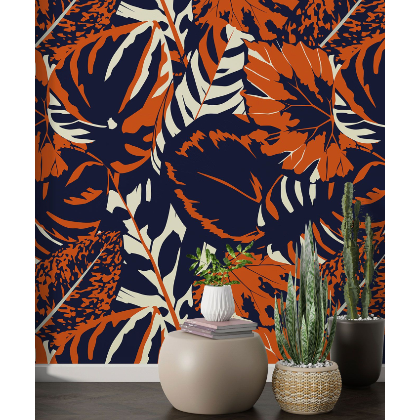 Papier peint motif XL - Motif botanique