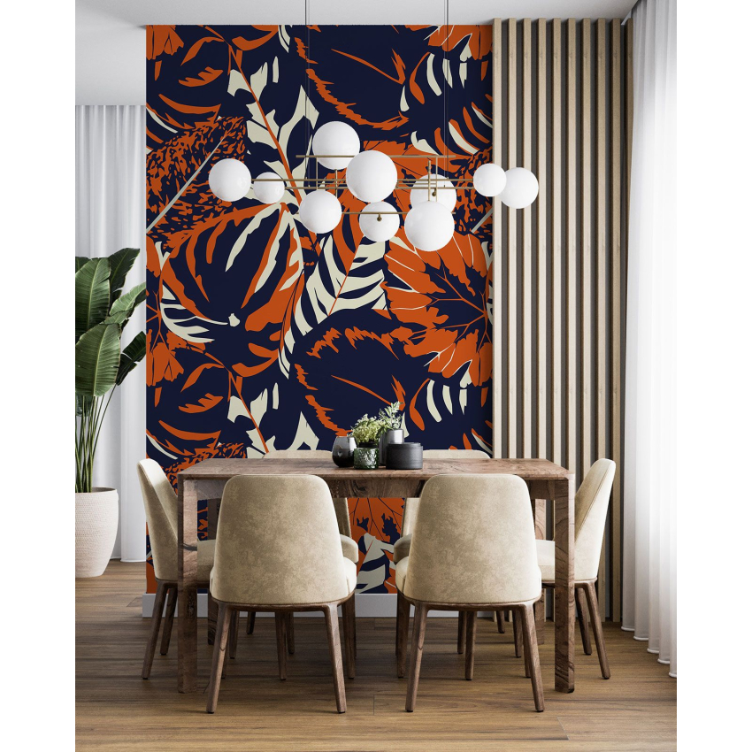 Papier peint motif XL - Motif botanique