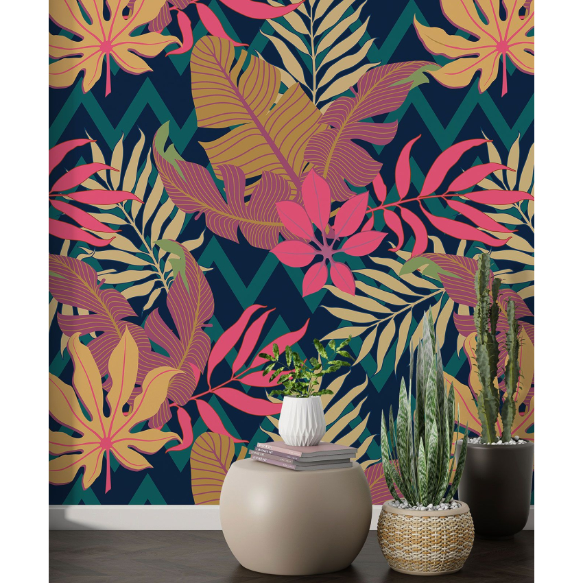 Papier peint motif XL - Motif botanique