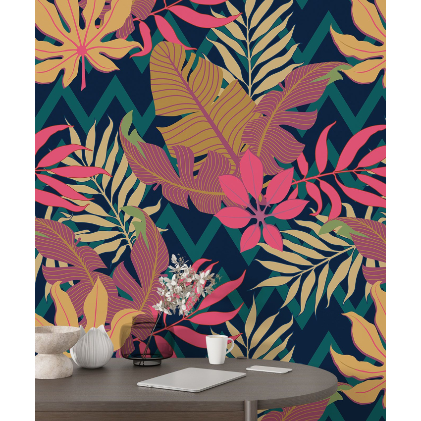 Papier peint motif XL - Motif botanique