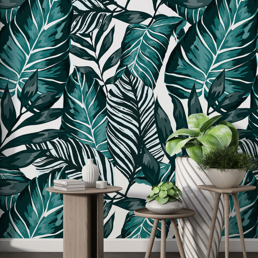 Papier peint motif XL - Motif botanique