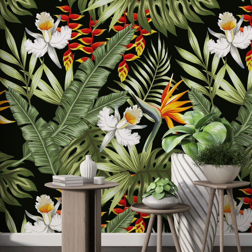 Papier peint motif XL - Motif botanique