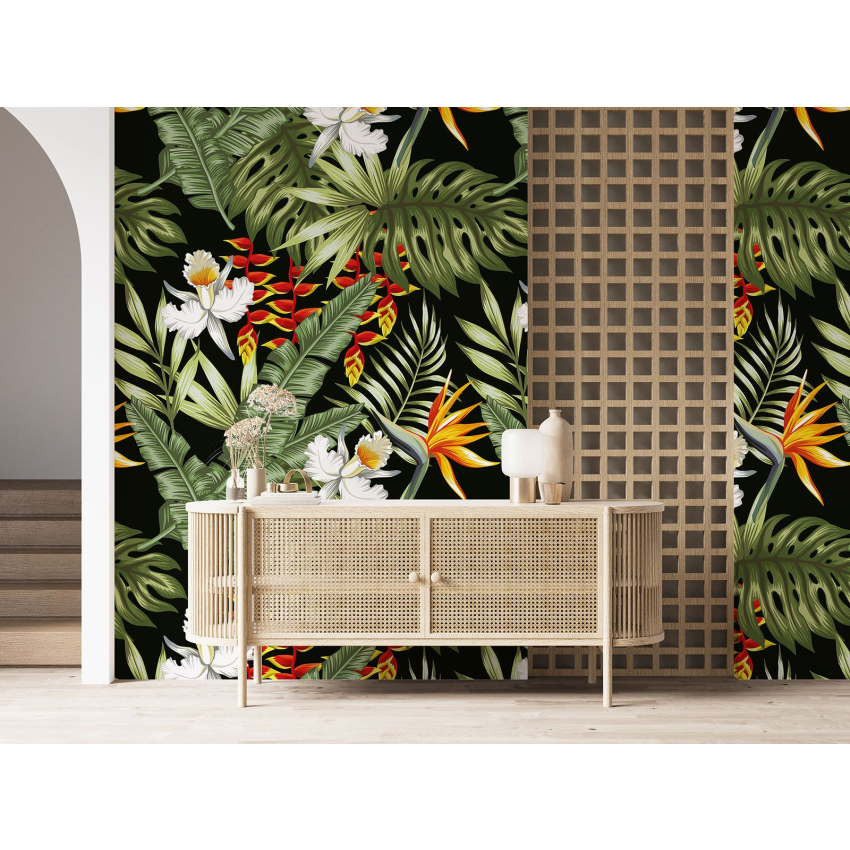 Papier peint motif XL - Motif botanique
