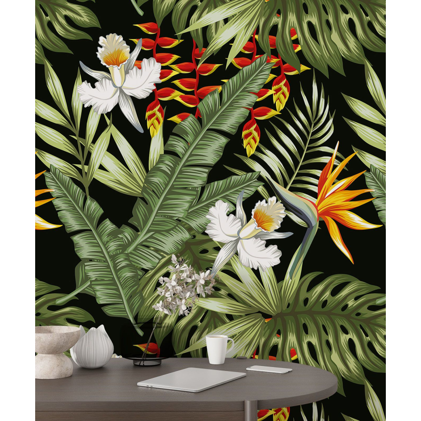 Papier peint motif XL - Motif botanique