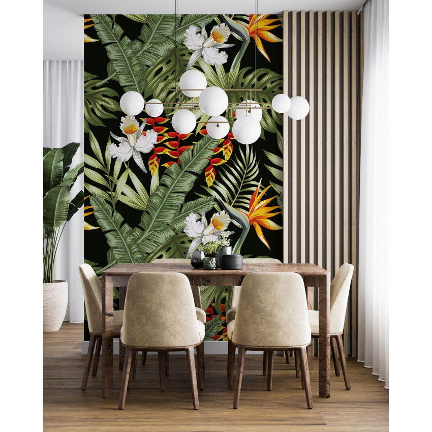 Papier peint motif XL - Motif botanique
