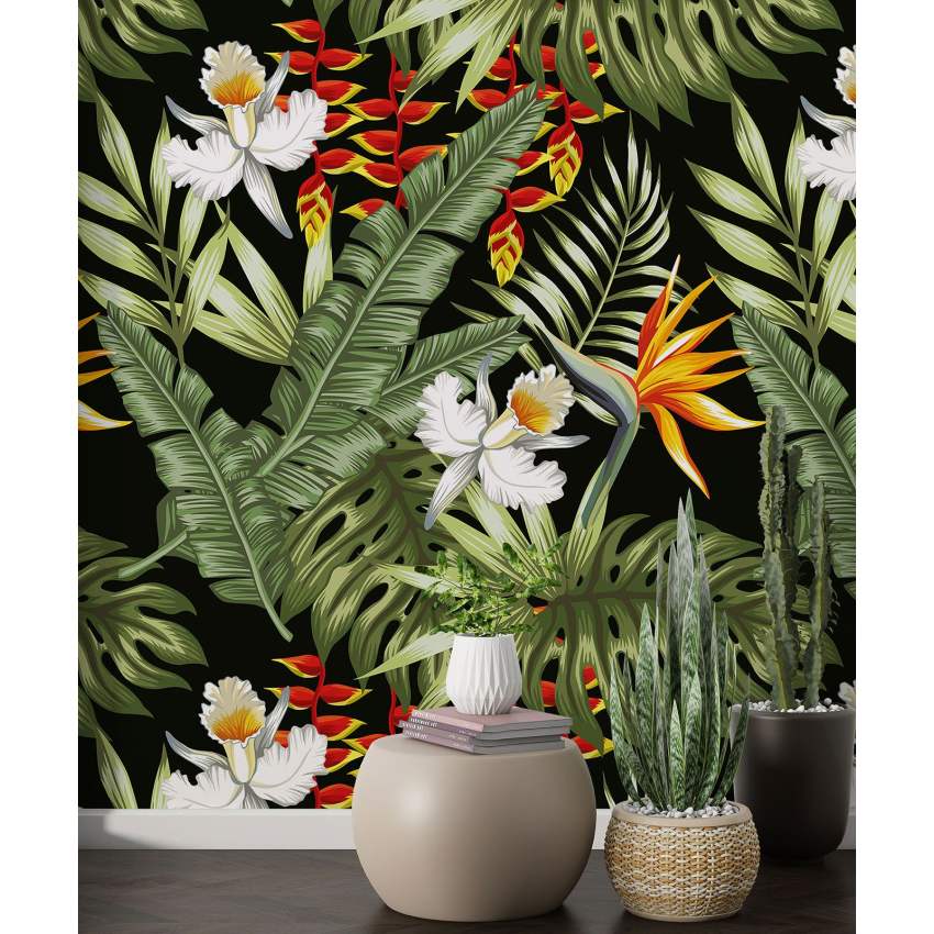 Papier peint motif XL - Motif botanique