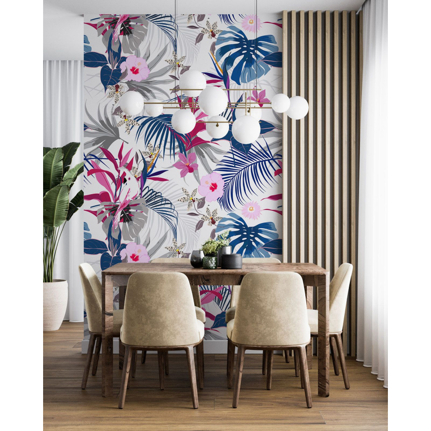 Papier peint motif XL - Motif botanique