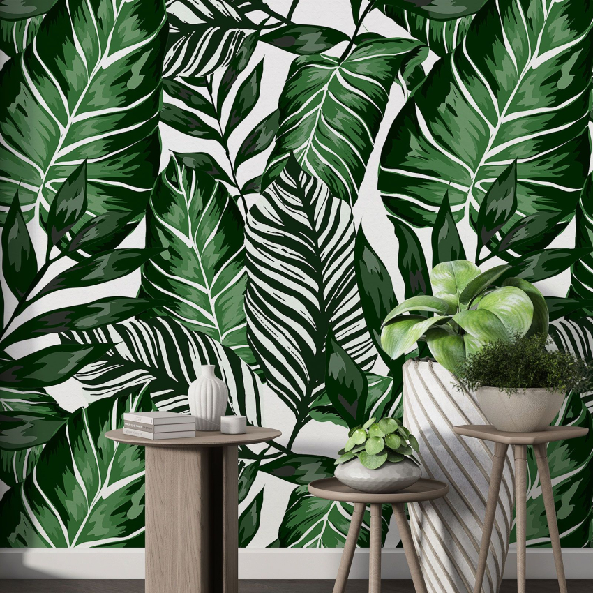 Papier peint motif XL - Motif botanique