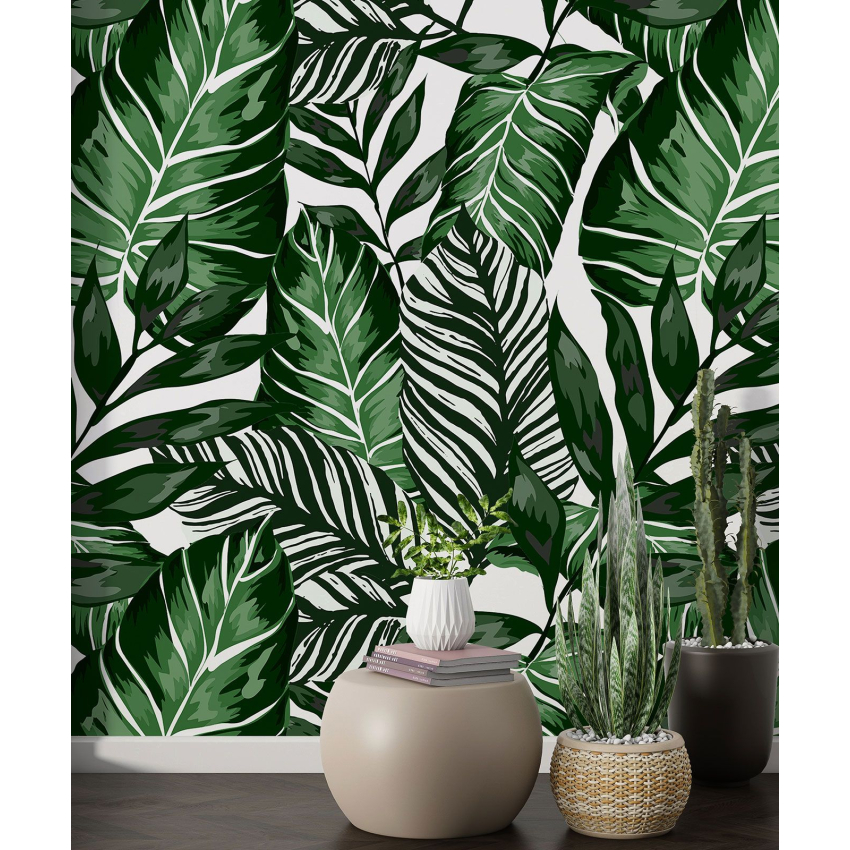Papier peint motif XL - Motif botanique