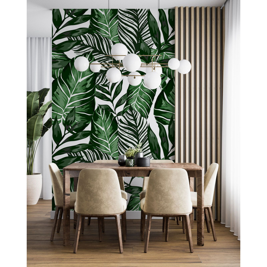 Papier peint motif XL - Motif botanique