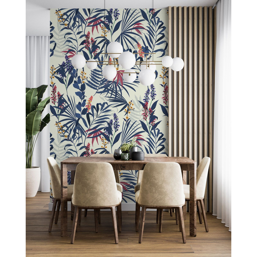 Papier peint motif XL - Motif botanique