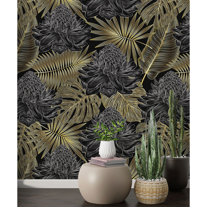 Papier peint motif XL - Motif botanique