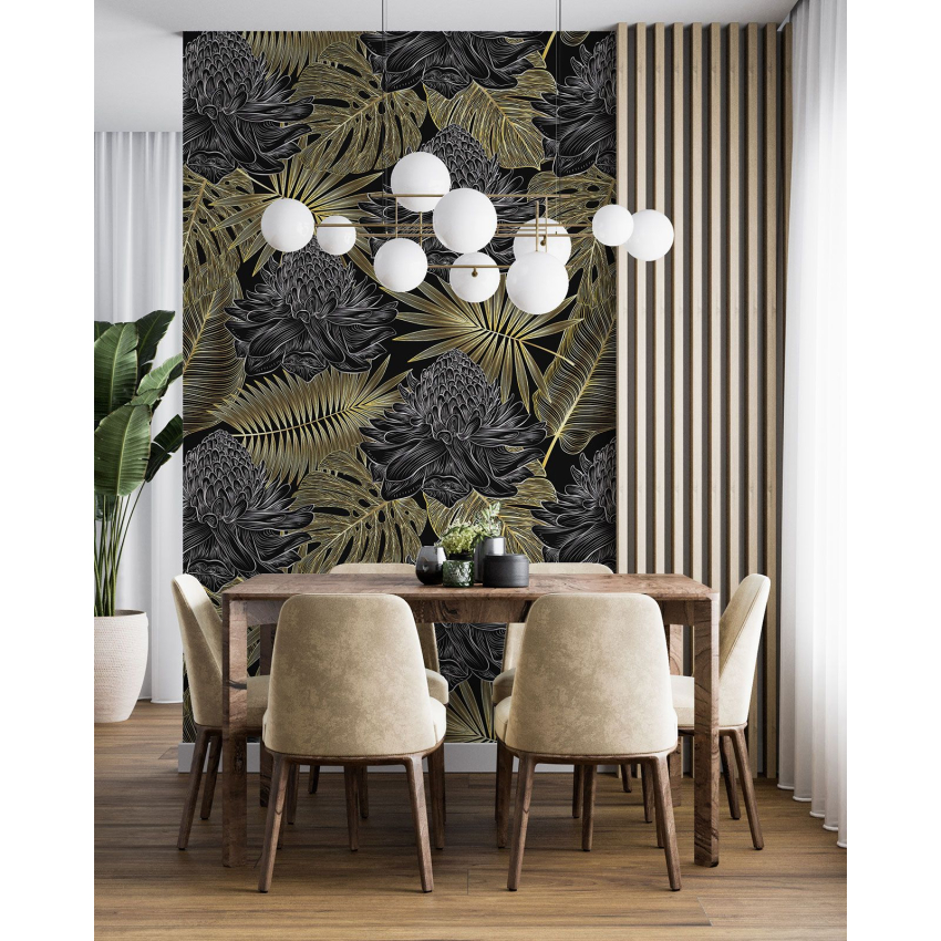 Papier peint motif XL - Motif botanique