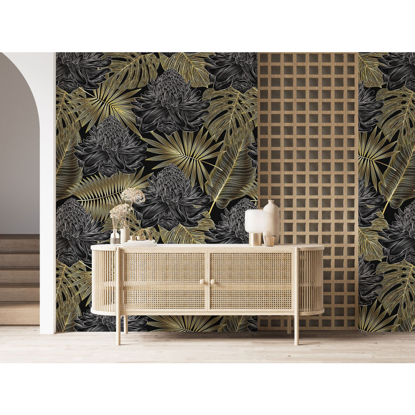 Papier peint motif XL - Motif botanique