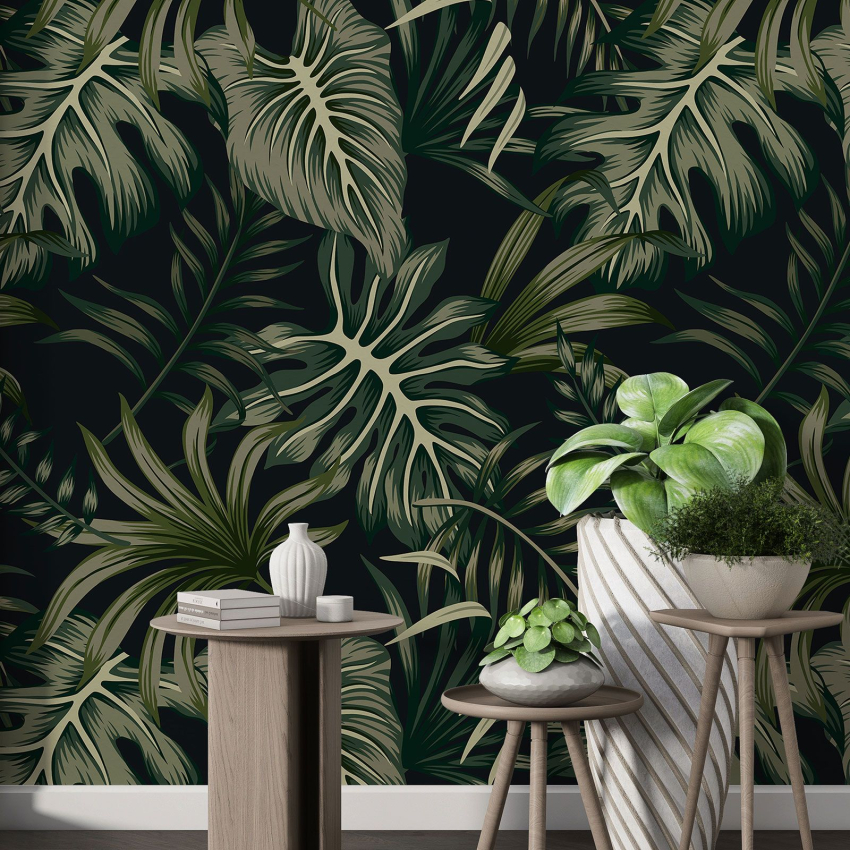 Papier peint motif XL - Motif botanique