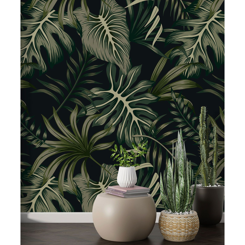 Papier peint motif XL - Motif botanique
