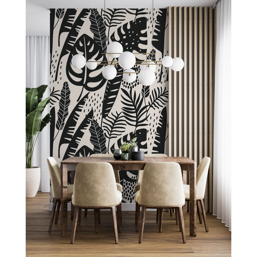 Papier peint motif XL - Motif botanique