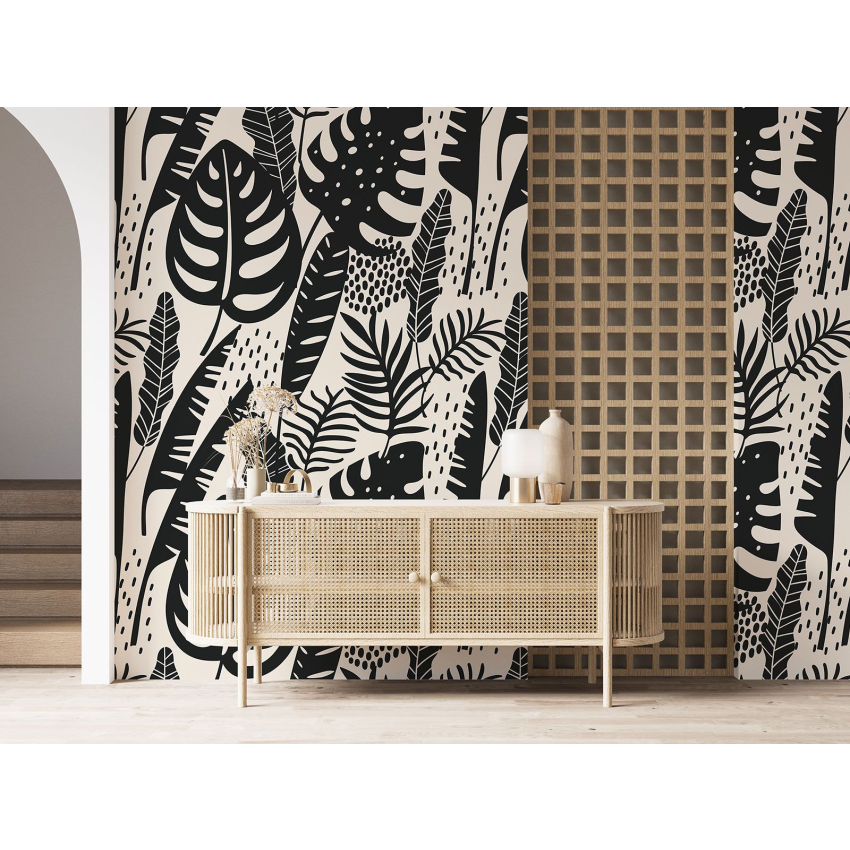 Papier peint motif XL - Motif botanique