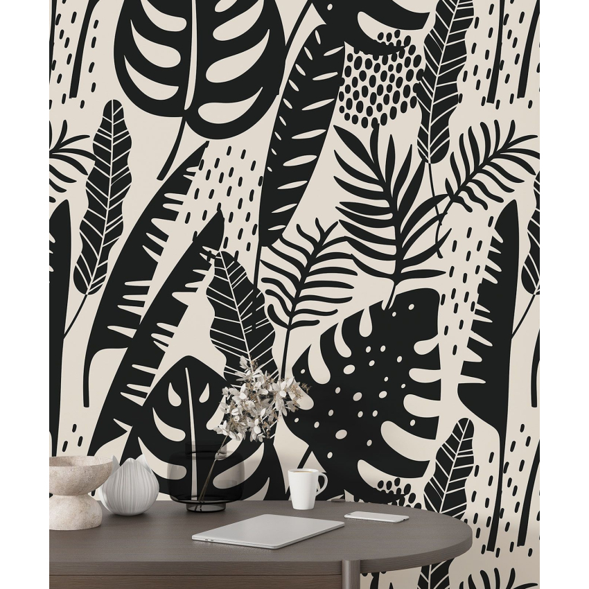 Papier peint motif XL - Motif botanique