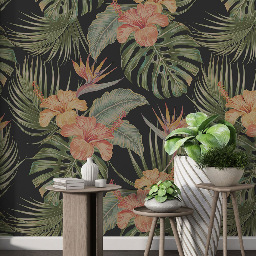 Papier peint motif XL - Motif botanique