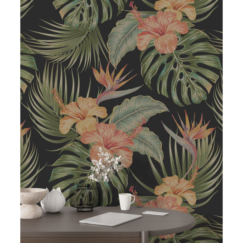 Papier peint motif XL - Motif botanique