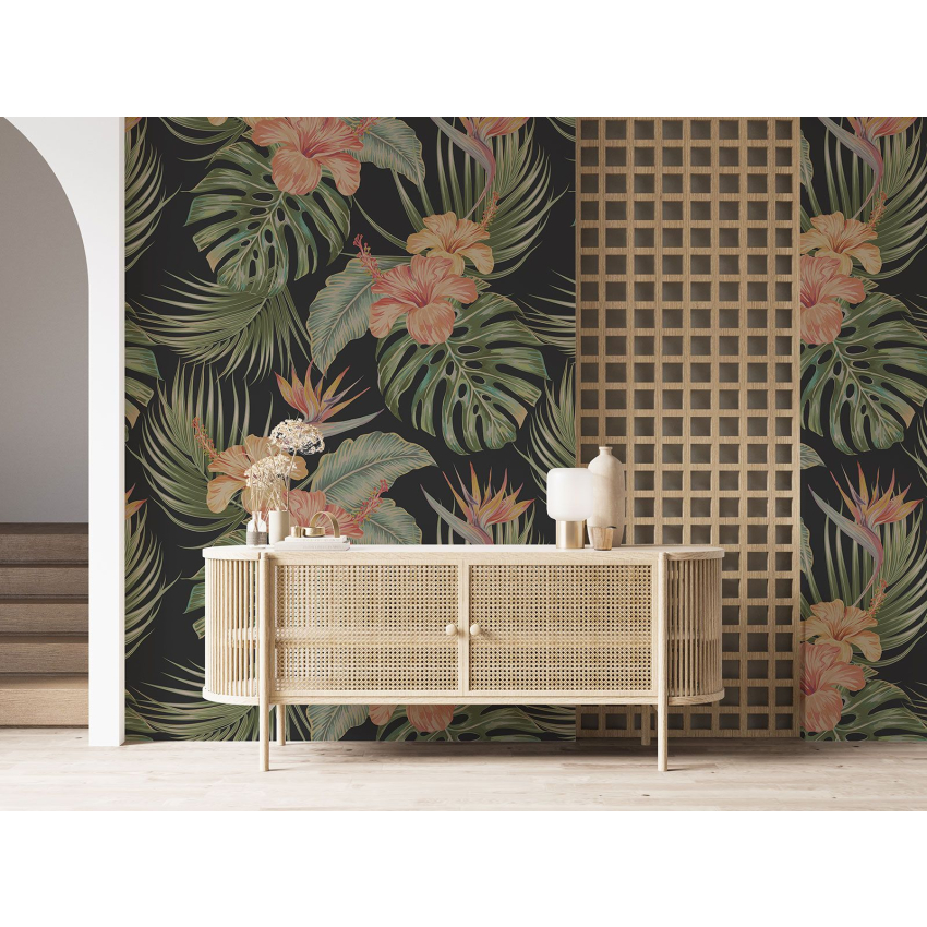 Papier peint motif XL - Motif botanique