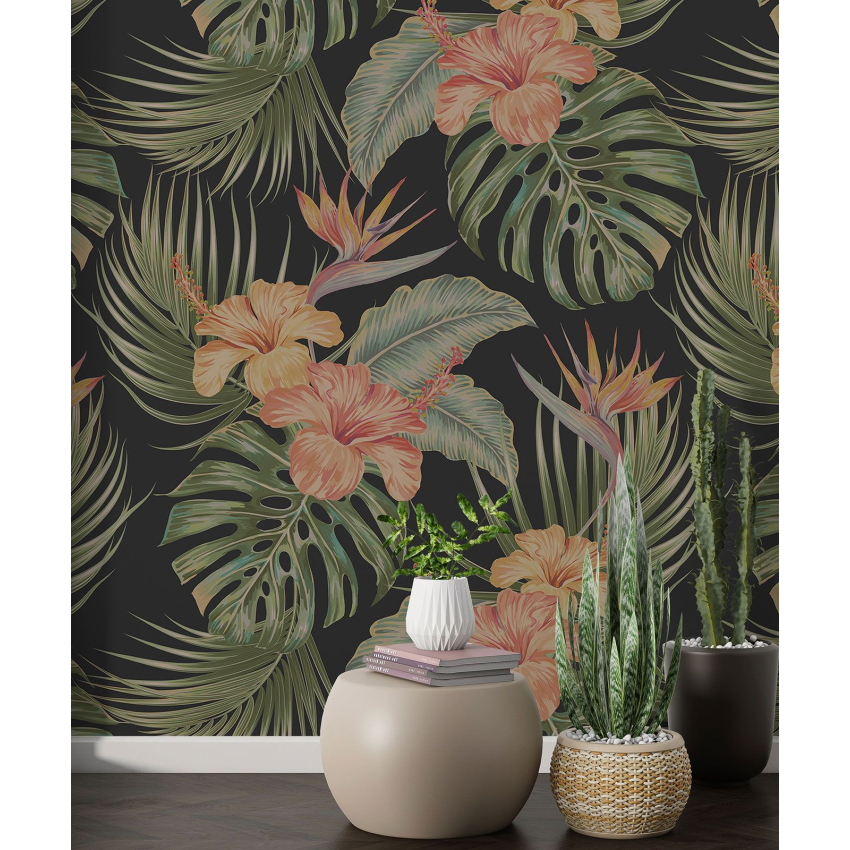 Papier peint motif XL - Motif botanique