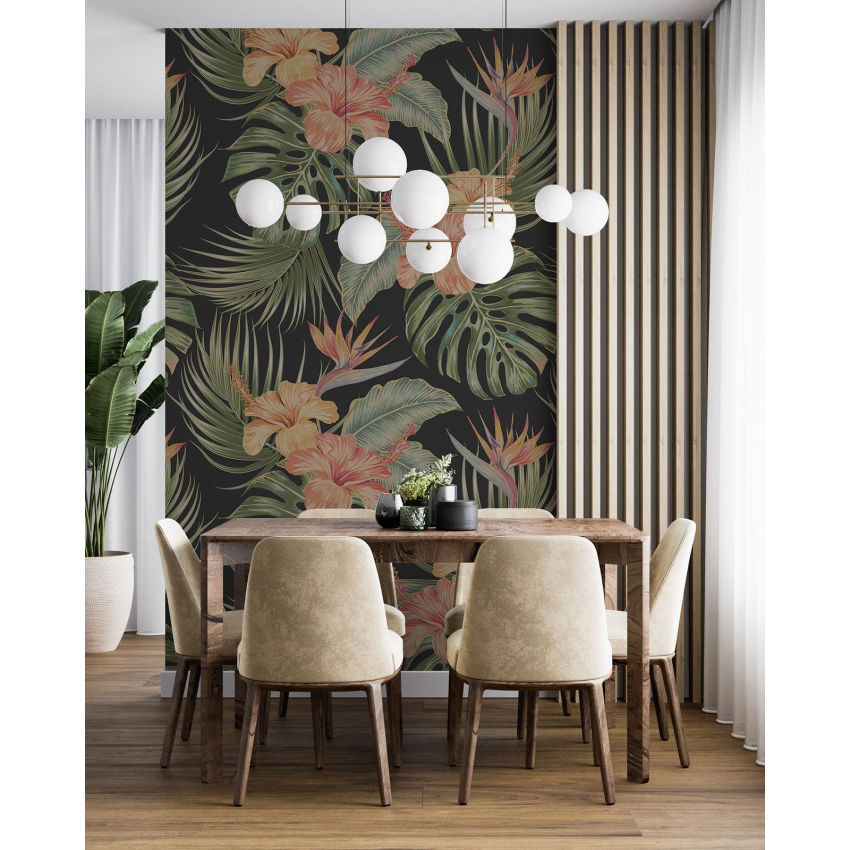 Papier peint motif XL - Motif botanique