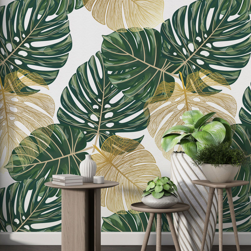 Papier peint motif XL - Motif botanique