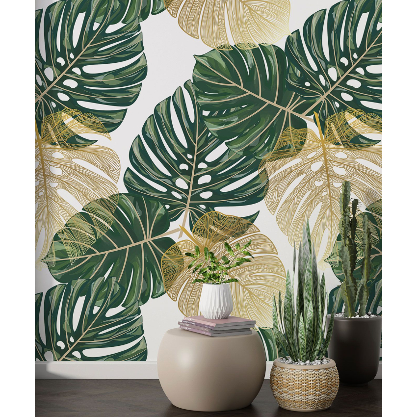 Papier peint motif XL - Motif botanique