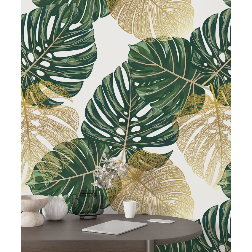 Papier peint motif XL - Motif botanique
