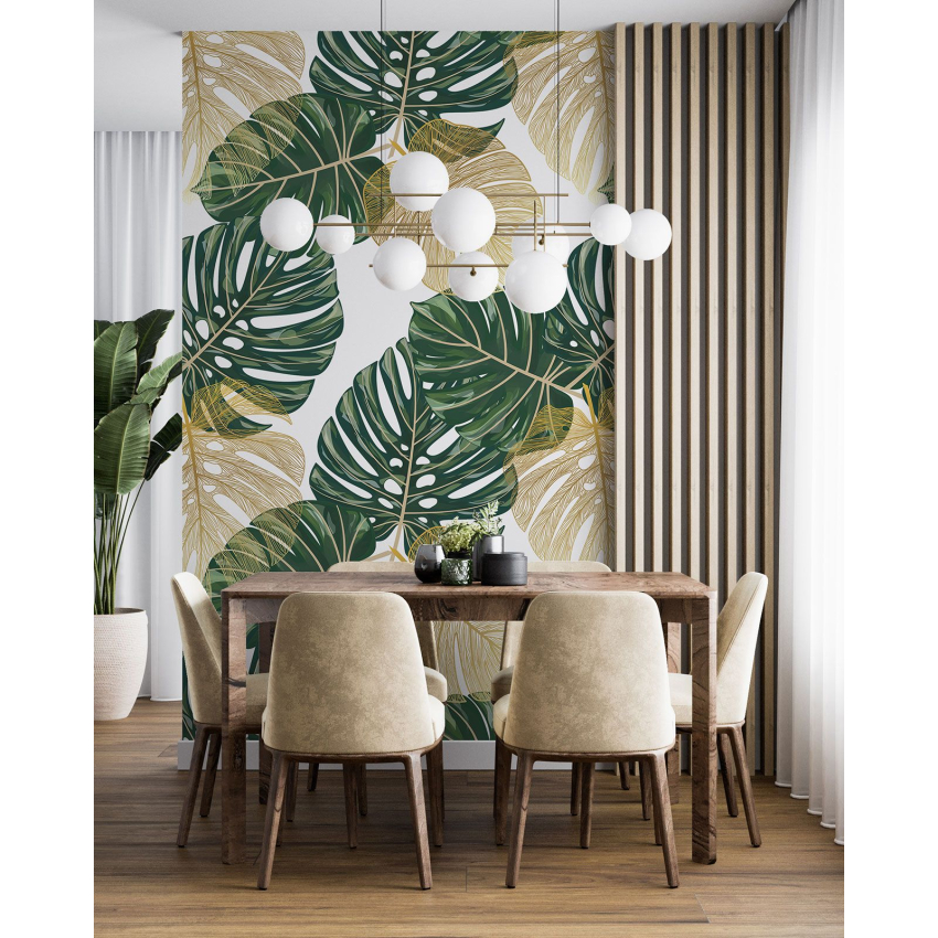 Papier peint motif XL - Motif botanique