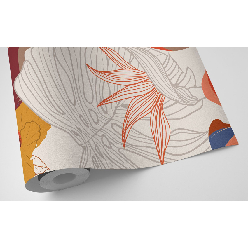Papier peint motif XL - Motif botanique