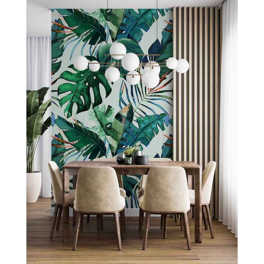 Papier peint motif XL - Motif botanique