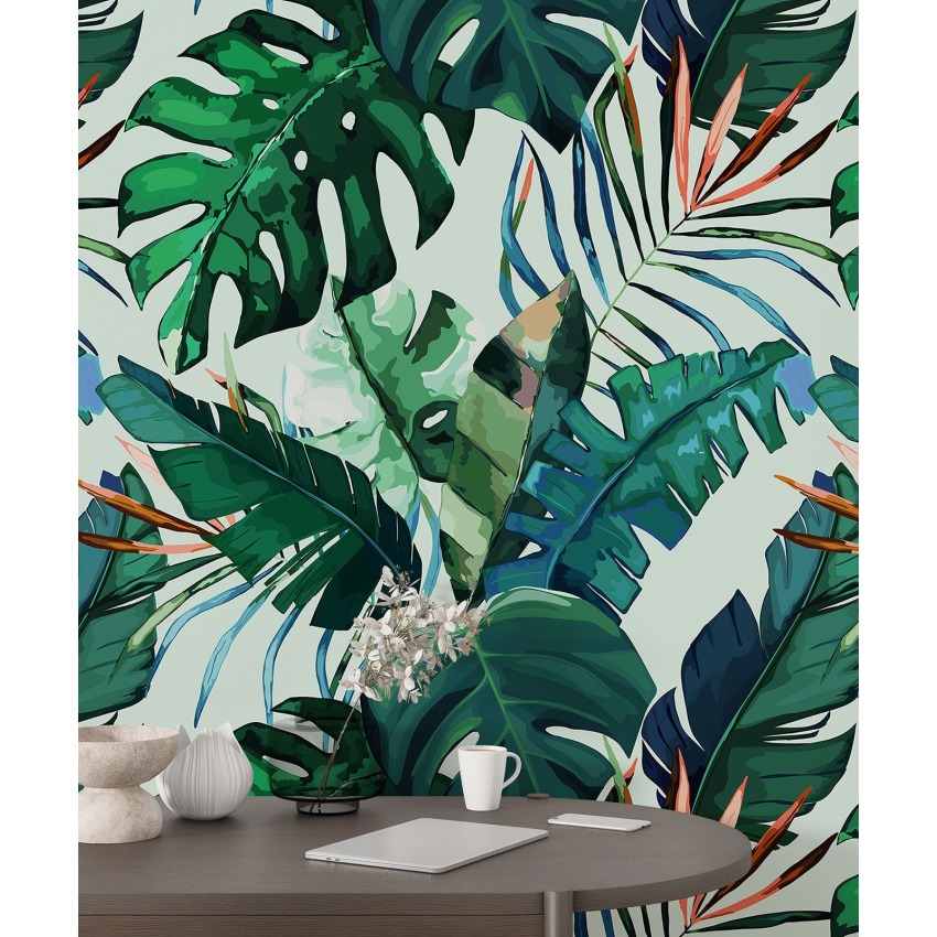 Papier peint motif XL - Motif botanique