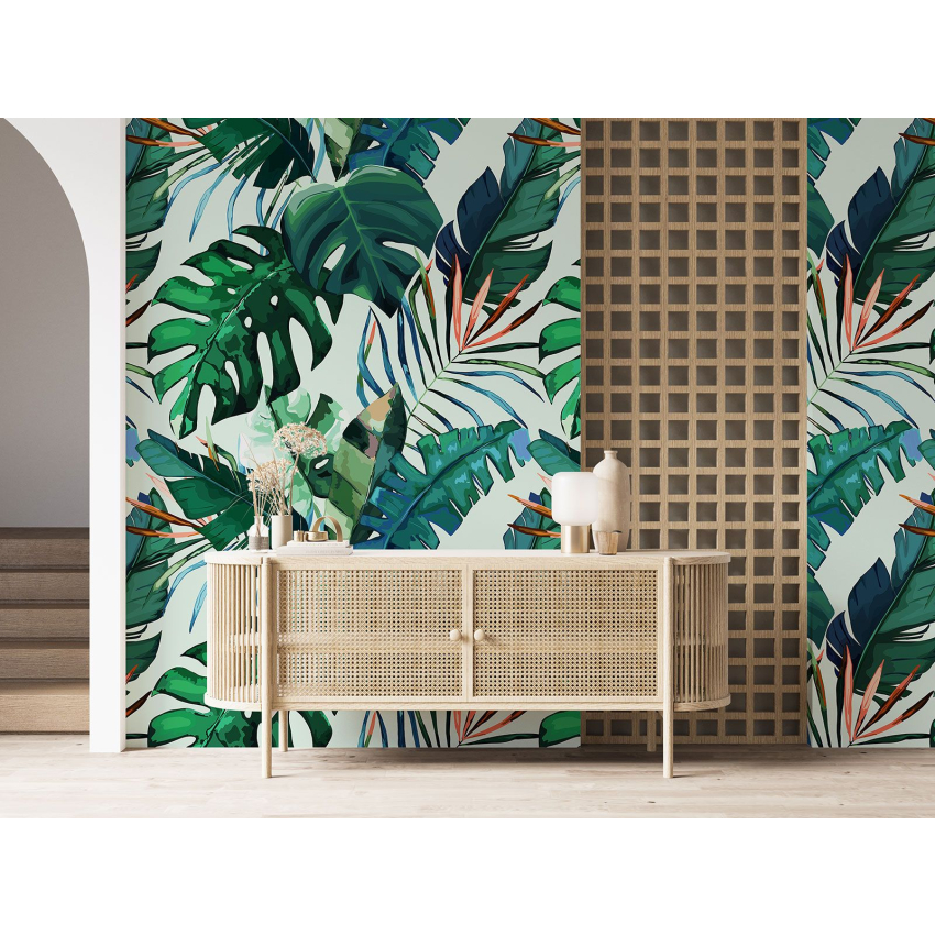 Papier peint motif XL - Motif botanique