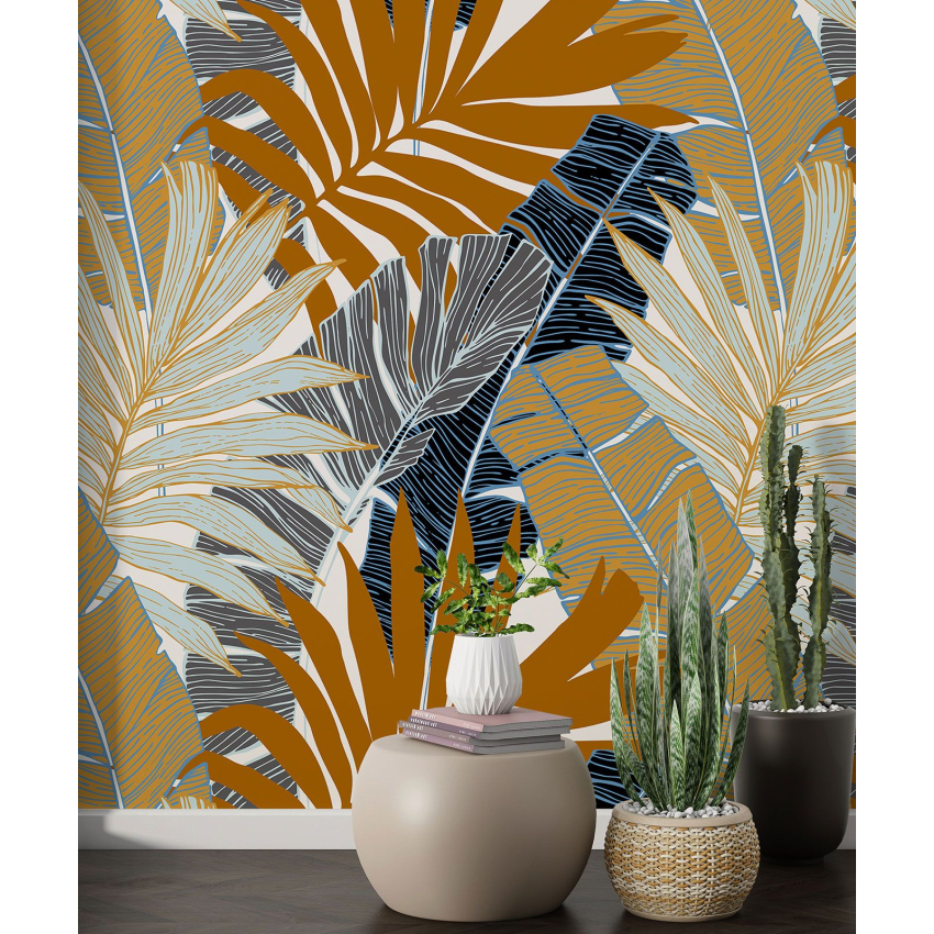 Papier peint motif XL - Motif botanique