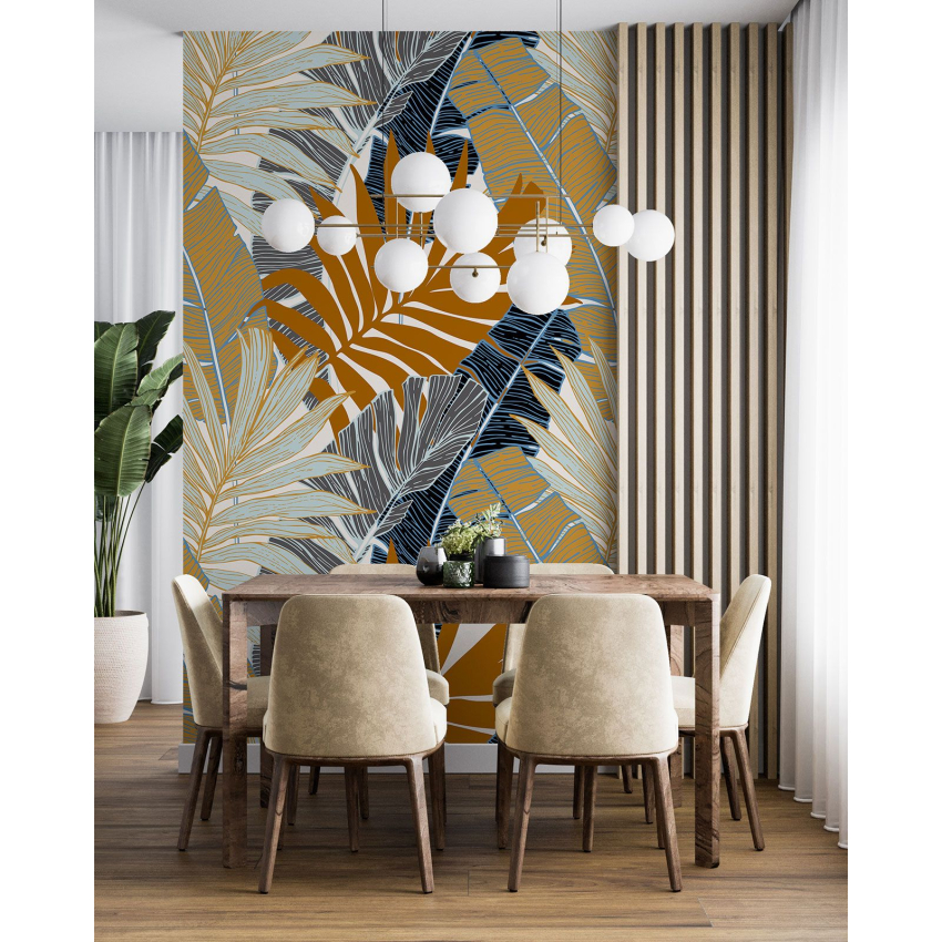 Papier peint motif XL - Motif botanique