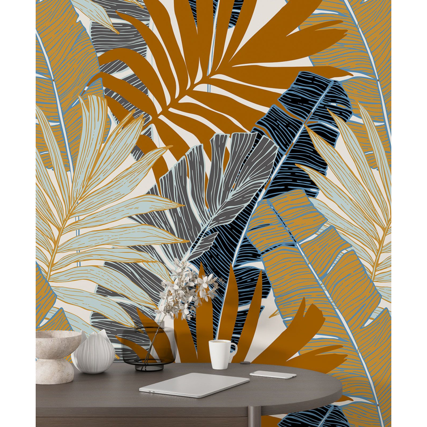Papier peint motif XL - Motif botanique