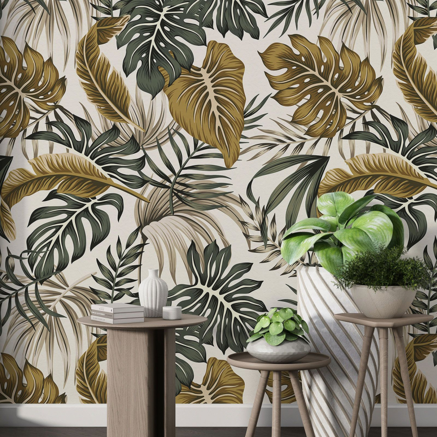 Papier peint motif XL - Motif botanique