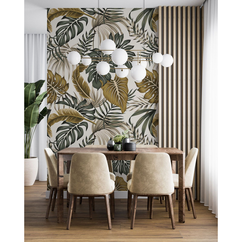 Papier peint motif XL - Motif botanique