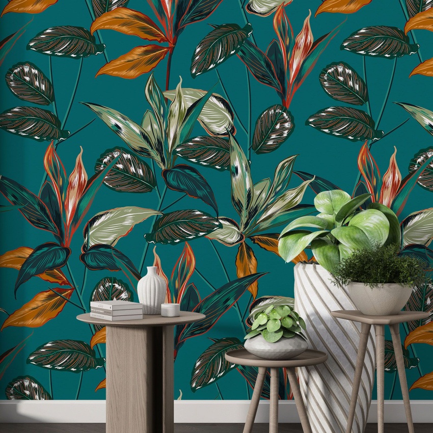 Papier peint motif XL - Motif botanique