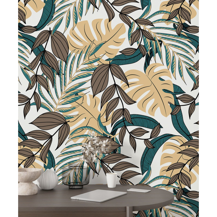 Papier peint motif XL - Motif botanique