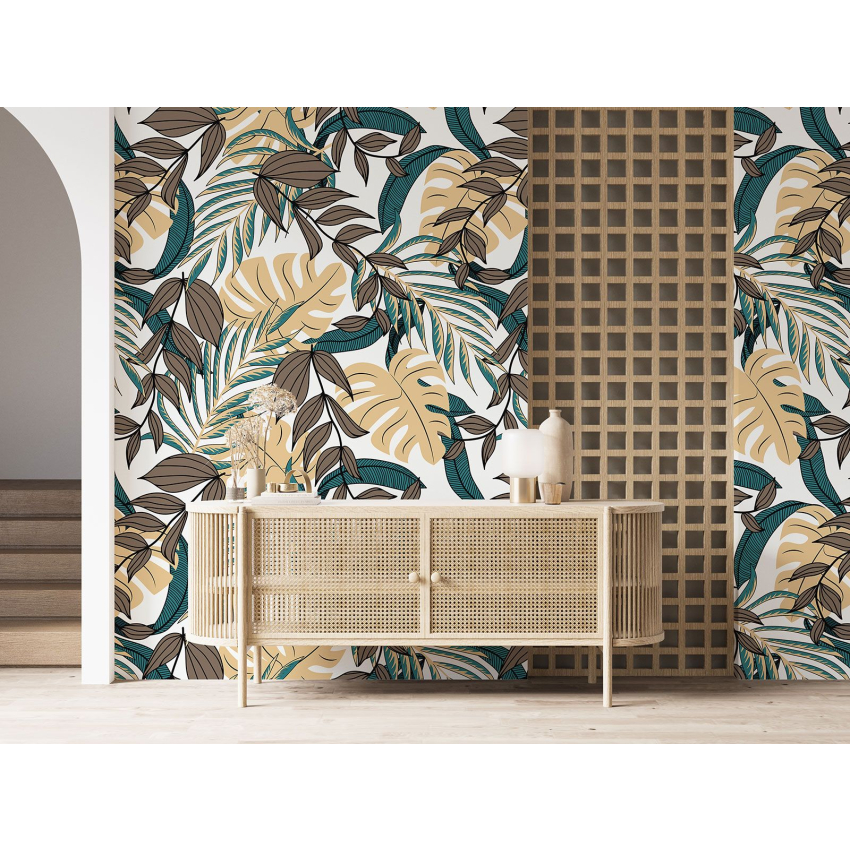 Papier peint motif XL - Motif botanique