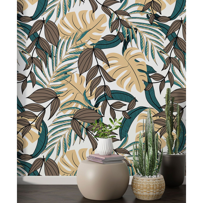 Papier peint motif XL - Motif botanique