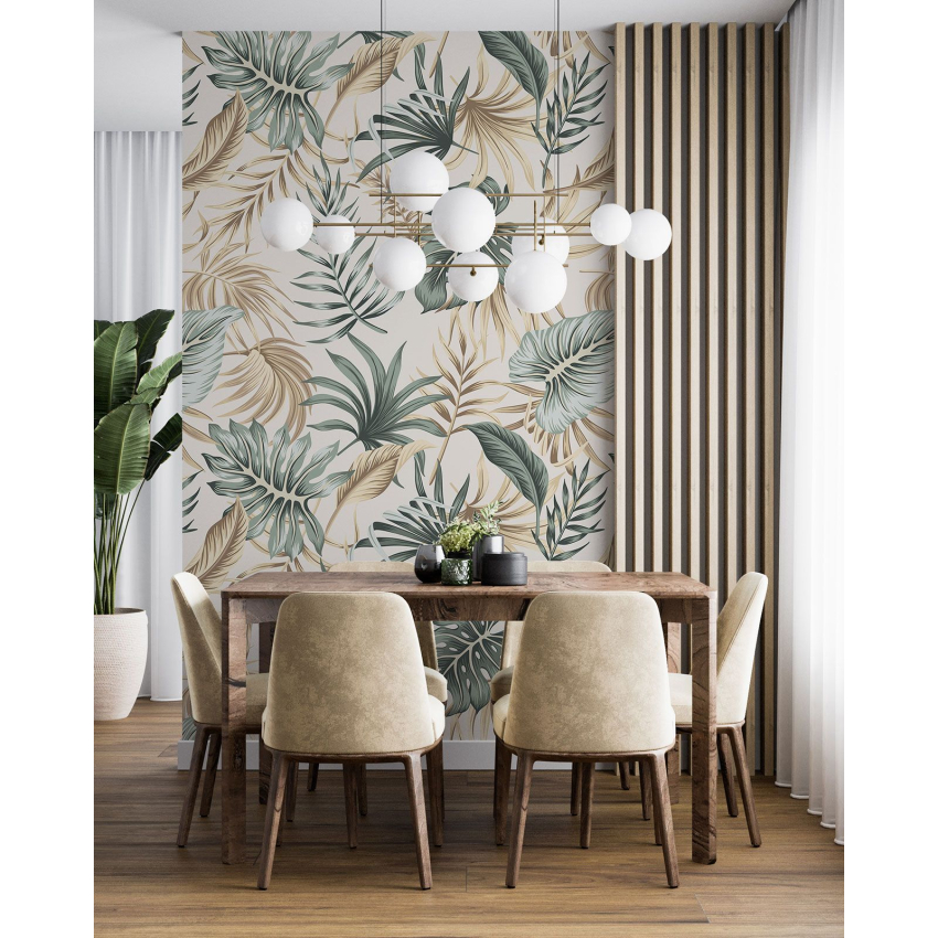 Papier peint motif XL - Motif botanique