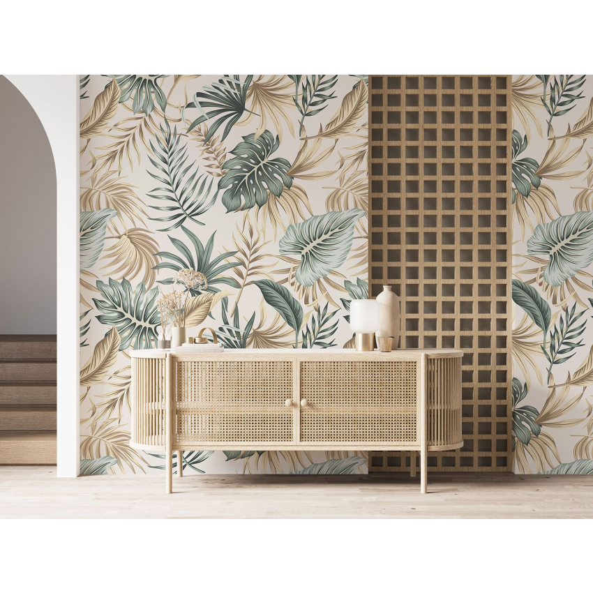 Papier peint motif XL - Motif botanique