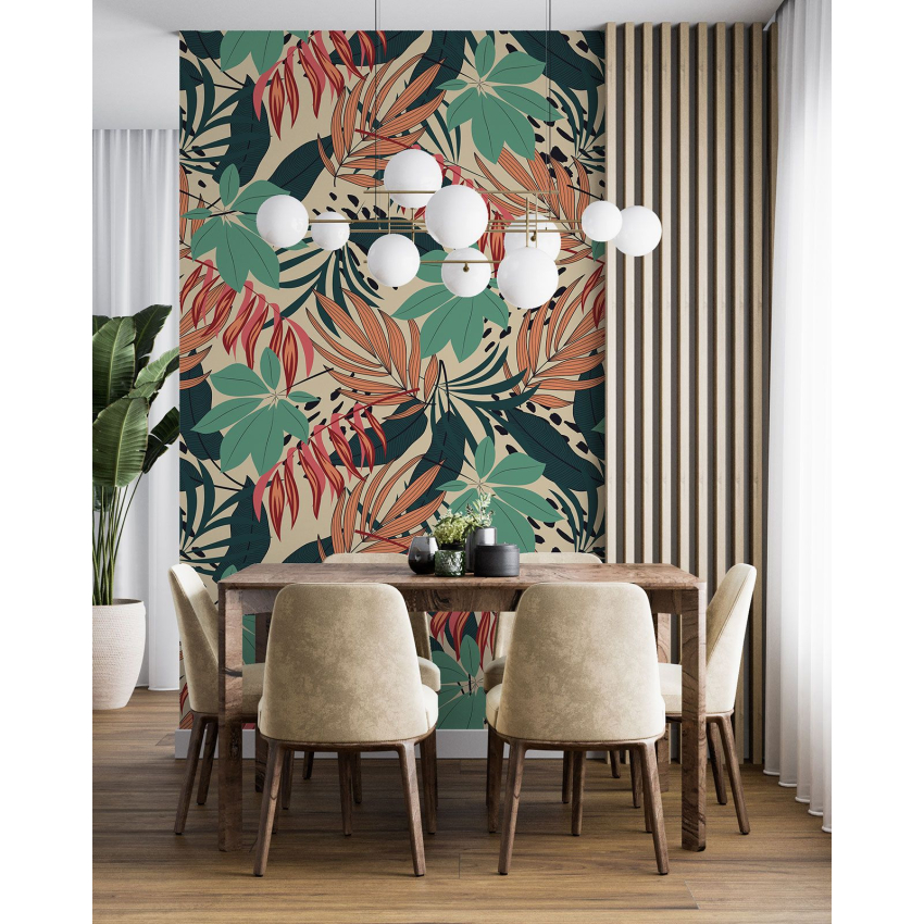 Papier peint motif XL - Motif botanique
